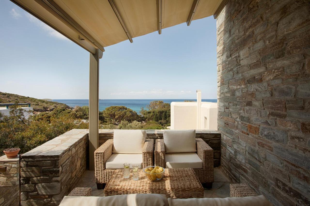 Aithra -Agios Petros Andros Villa กาวริยอน ภายนอก รูปภาพ