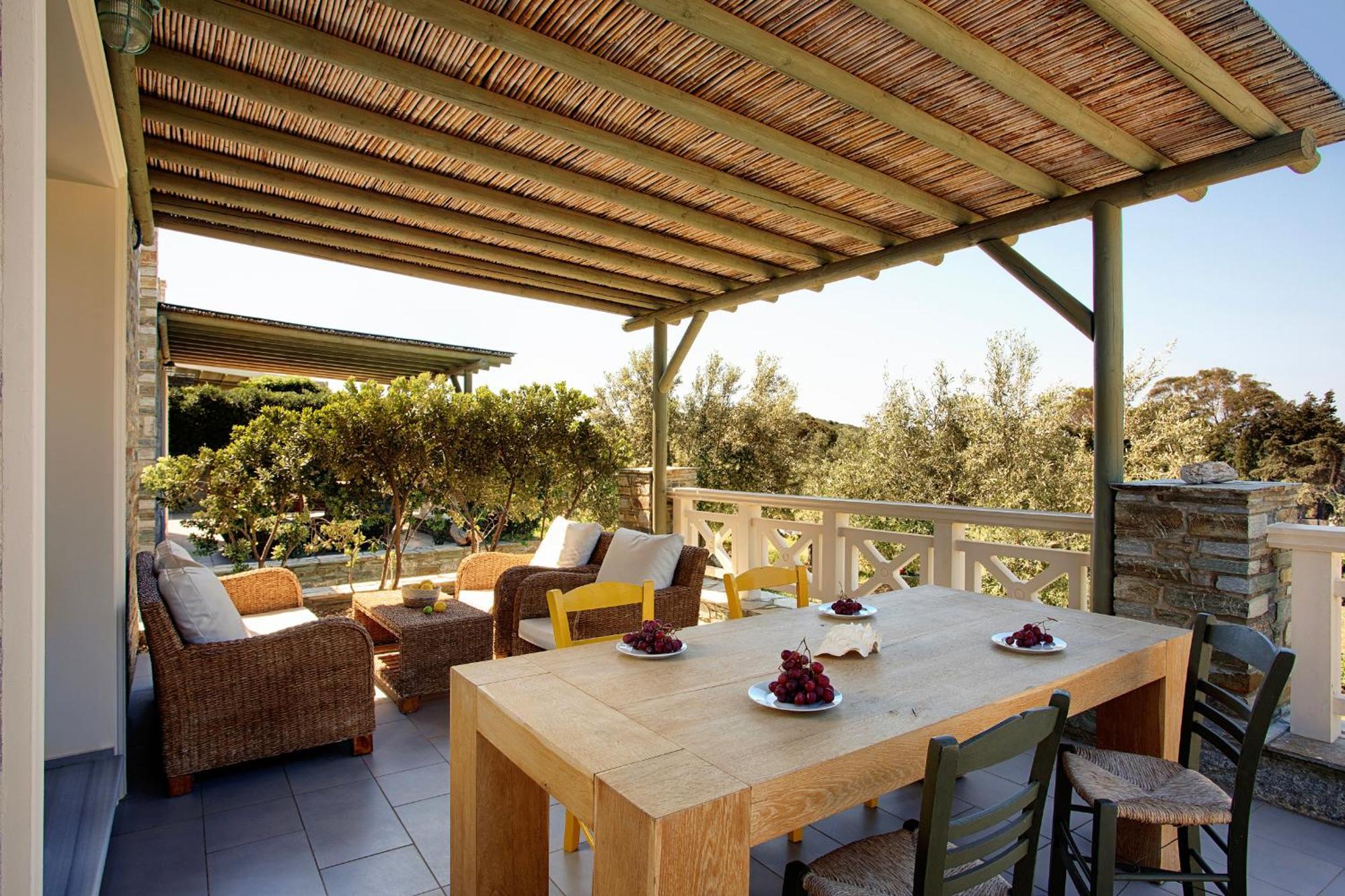 Aithra -Agios Petros Andros Villa กาวริยอน ภายนอก รูปภาพ
